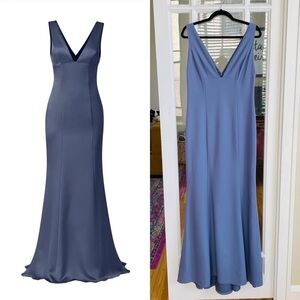 AMSALE Bridesmaid Dress in Slate